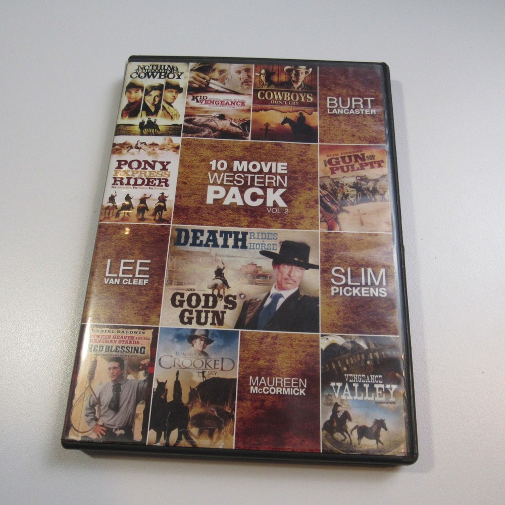 10 Movie Western Pack Vol.‎ 2 DVD - Cowboys, Burt Lancaster, Lee Van Cleef